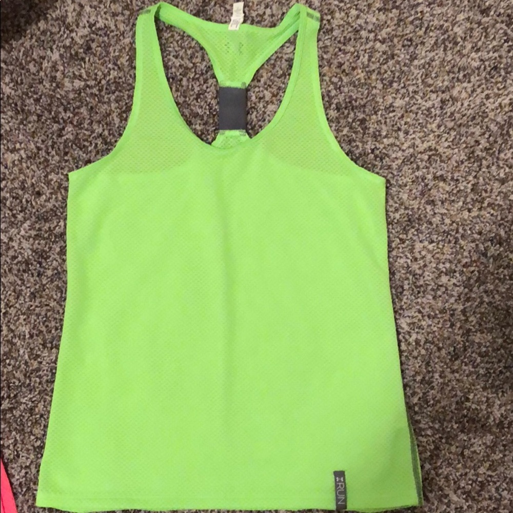 Green under armour tank top